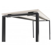 Стол NT 140x70 темный орех/серый